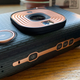 Here you can see the audio record button, the power button, and three shortcut buttons for your favorite filters.